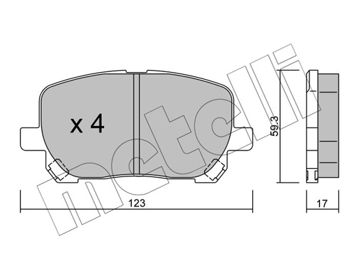 Remblokset Metelli 22-0427-0