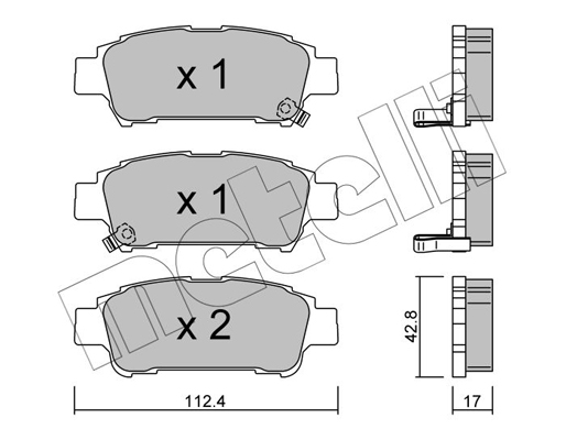 Remblokset Metelli 22-0428-0