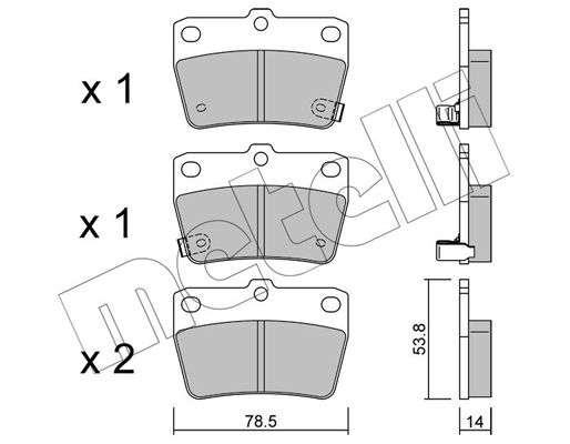 Remblokset Metelli 22-0431-0