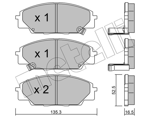 Remblokset Metelli 22-0435-0