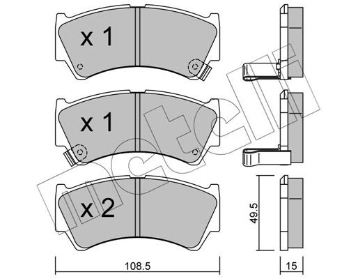 Remblokset Metelli 22-0436-0