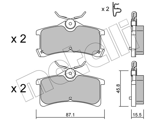 Remblokset Metelli 22-0449-0