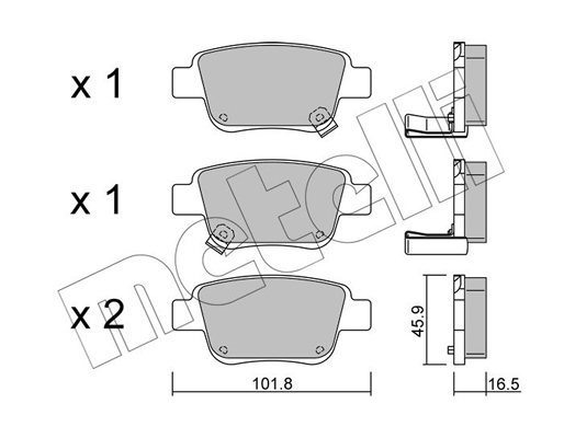 Remblokset Metelli 22-0451-0