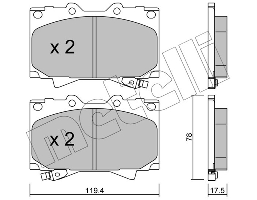 Remblokset Metelli 22-0452-0