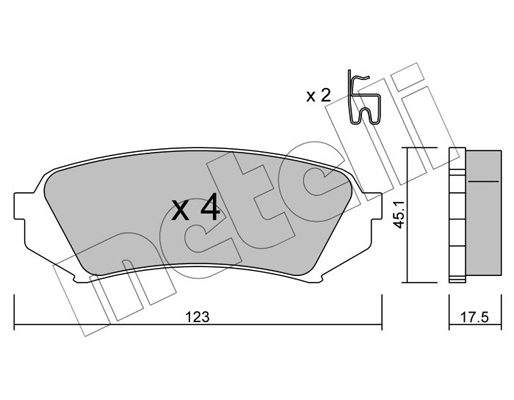 Remblokset Metelli 22-0453-0