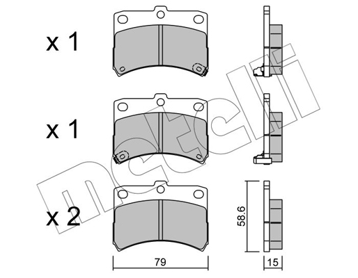 Remblokset Metelli 22-0459-0