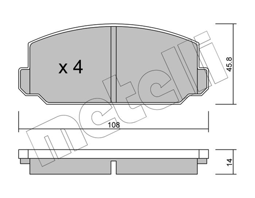 Remblokset Metelli 22-0461-0