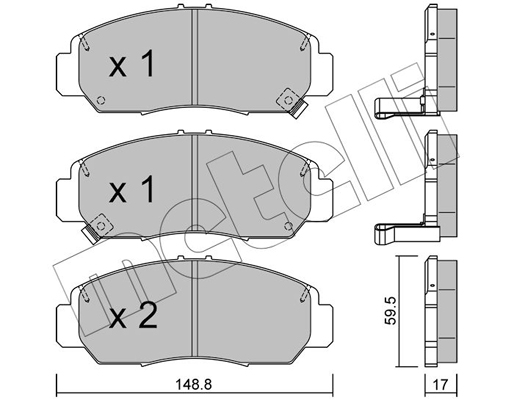 Remblokset Metelli 22-0462-0