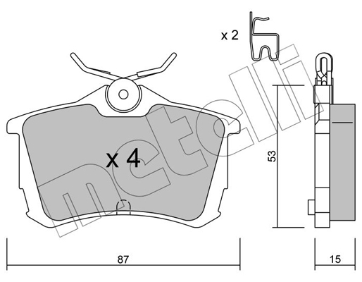 Remblokset Metelli 22-0465-0