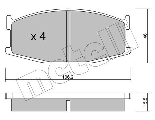 Remblokset Metelli 22-0468-0