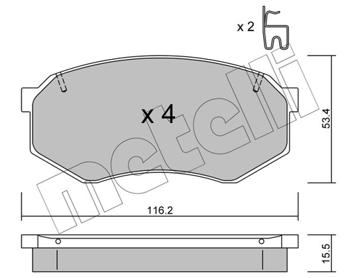 Remblokset Metelli 22-0471-0