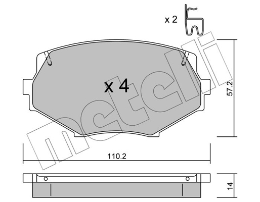 Remblokset Metelli 22-0472-0