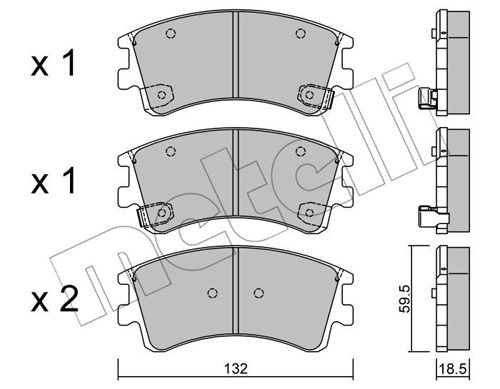 Remblokset Metelli 22-0476-0