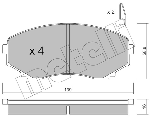 Remblokset Metelli 22-0477-0