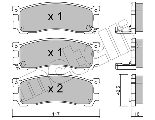 Remblokset Metelli 22-0478-0