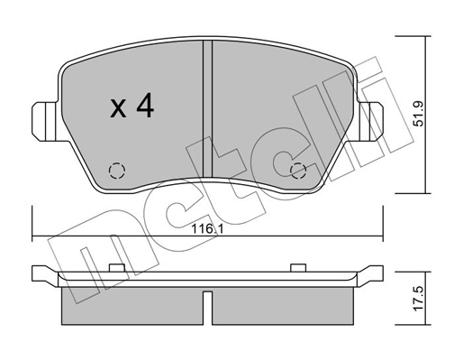 Remblokset Metelli 22-0485-0