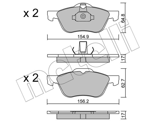 Remblokset Metelli 22-0489-0