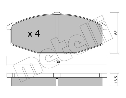 Remblokset Metelli 22-0490-0