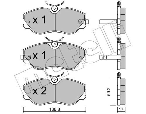 Remblokset Metelli 22-0491-0