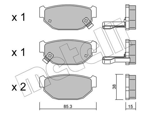 Remblokset Metelli 22-0499-0