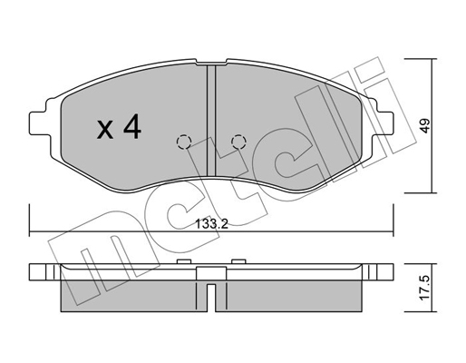 Remblokset Metelli 22-0508-0