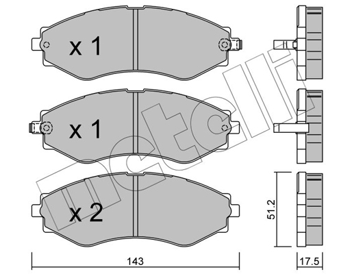 Remblokset Metelli 22-0509-0