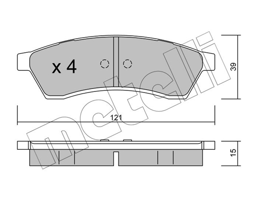 Remblokset Metelli 22-0510-0