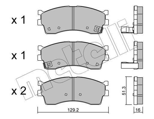 Remblokset Metelli 22-0512-0