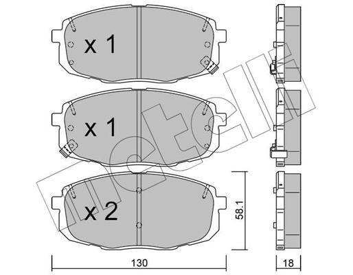 Remblokset Metelli 22-0513-1