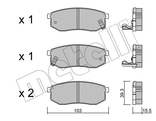 Remblokset Metelli 22-0514-0