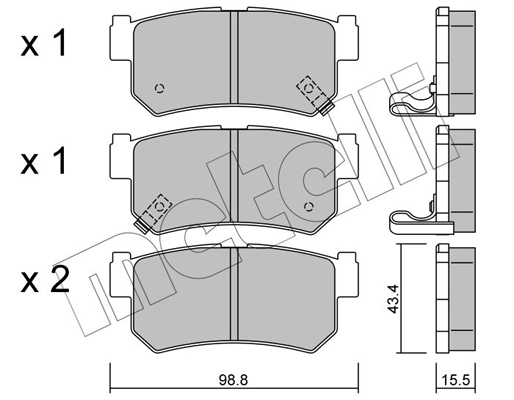 Remblokset Metelli 22-0519-0