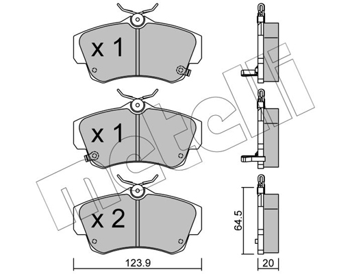 Remblokset Metelli 22-0521-0