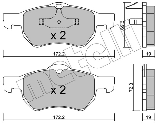 Remblokset Metelli 22-0523-0