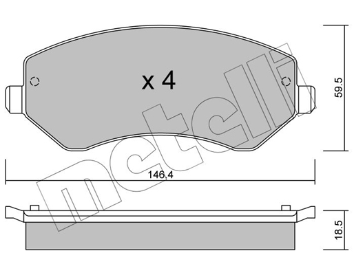 Remblokset Metelli 22-0524-0