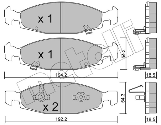 Remblokset Metelli 22-0525-0