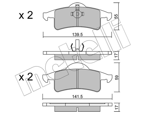 Remblokset Metelli 22-0526-0