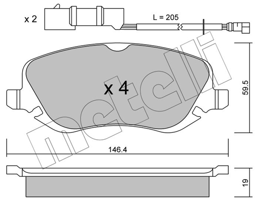 Remblokset Metelli 22-0529-0