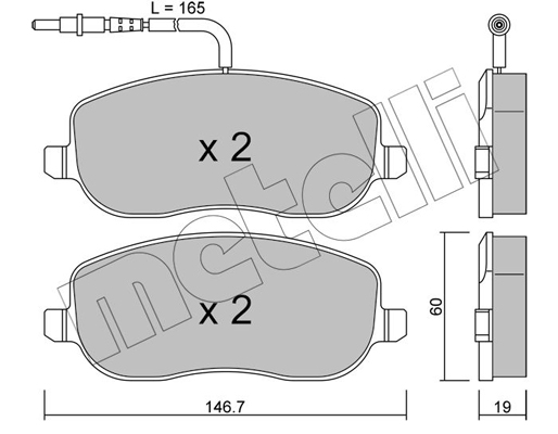 Remblokset Metelli 22-0530-2