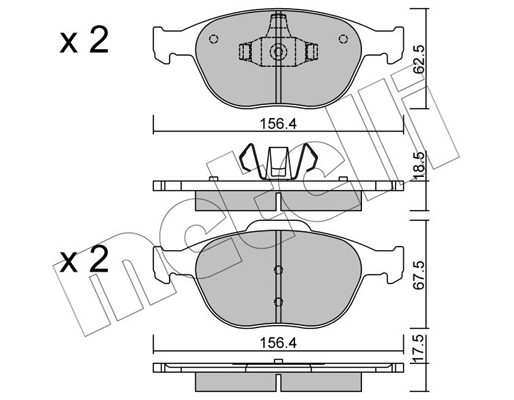 Remblokset Metelli 22-0533-0