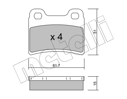 Remblokset Metelli 22-0535-0