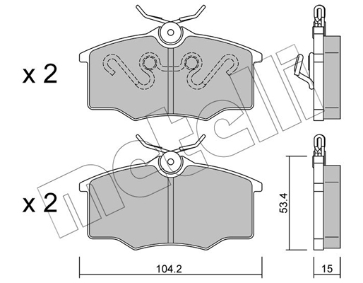 Remblokset Metelli 22-0537-0