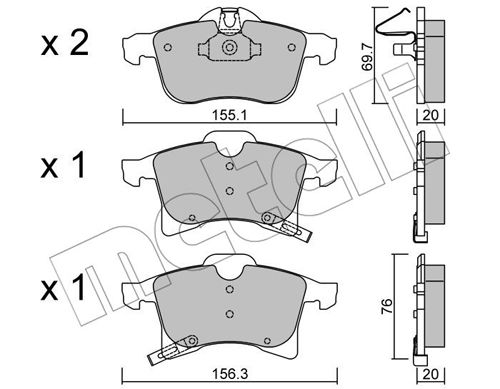 Remblokset Metelli 22-0539-0