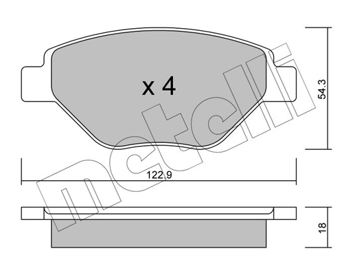 Remblokset Metelli 22-0543-0