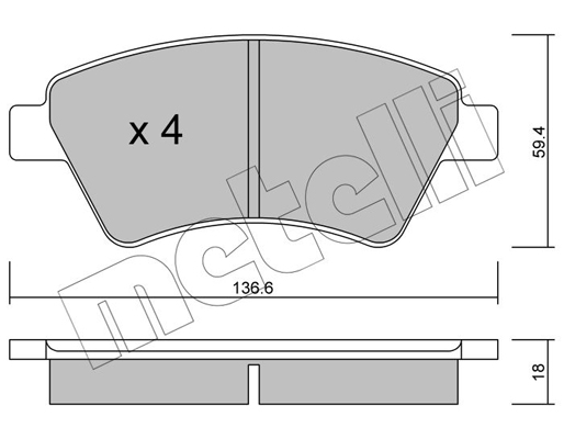 Remblokset Metelli 22-0544-0