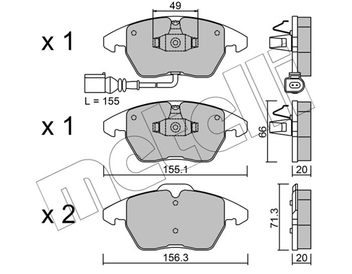 Remblokset Metelli 22-0548-0