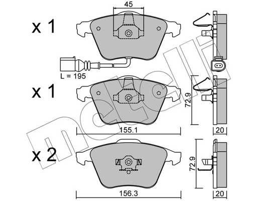 Remblokset Metelli 22-0549-2