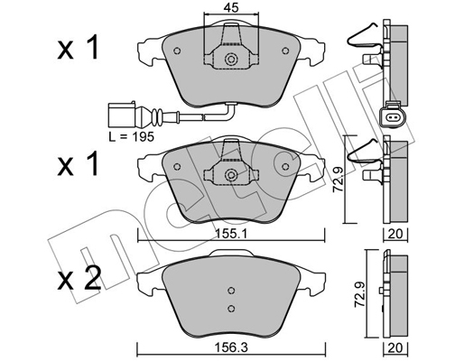 Remblokset Metelli 22-0549-4