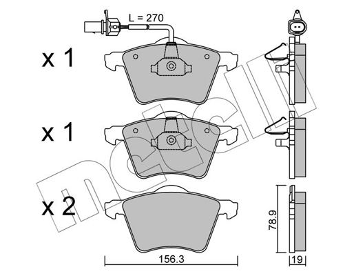 Remblokset Metelli 22-0550-0