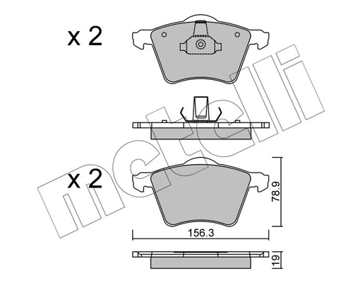 Remblokset Metelli 22-0550-2