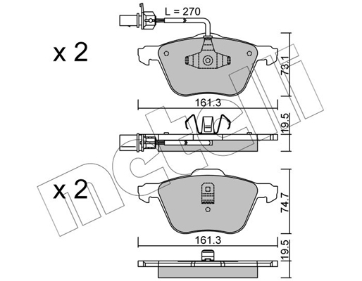 Remblokset Metelli 22-0551-0